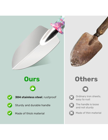 Juego de Herramientas de Jardín NTOEJA 17 Piezas Acero Inoxidable