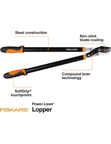 Recortadora de Ramas Fiskars 71.12 cm Bypass Acero Inoxidable