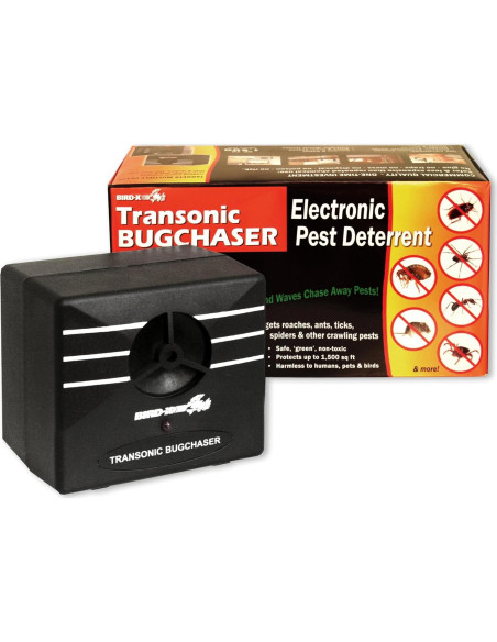 Dispositivo Ahuyentador Ultrasonido Bird-X TX-BUG para Insectos