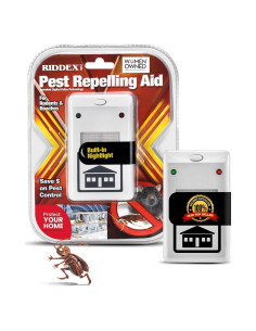 Repelente de Plagas RIDDEX Plus Enchufable con Lámpara Nocturna