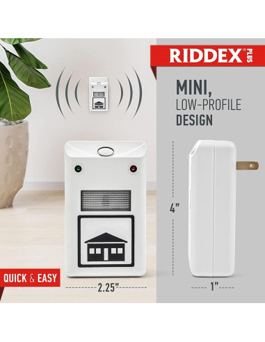 Repelente de Plagas RIDDEX Plus Enchufable con Lámpara Nocturna