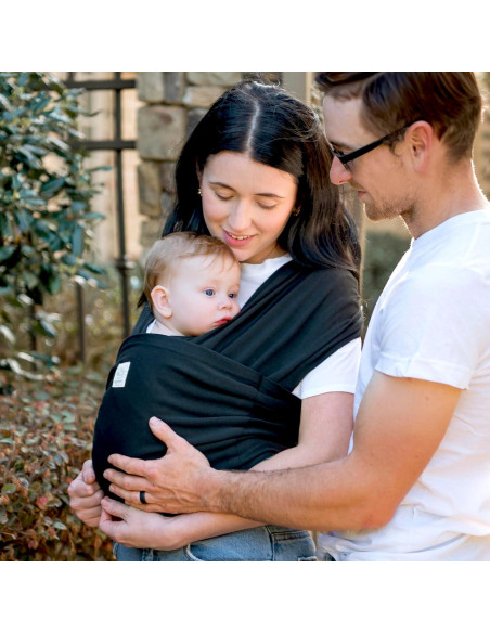 Fular Portabebés D-Lite KeaBabies Grafito - Ajustable 3.18 a 19.96 kg