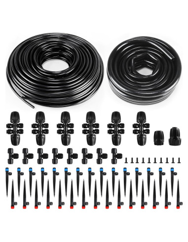 Kit de Riego por Goteo OARSE 68m con Accesorios Ajustables