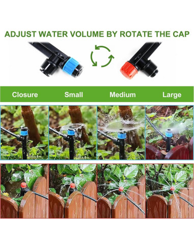 Kit de Riego por Goteo OARSE 68m con Accesorios Ajustables