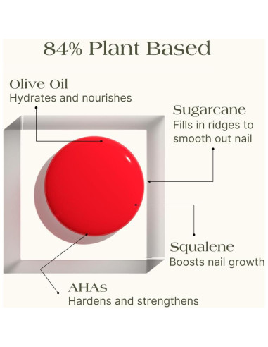 Esmalte Fortalecedor Botanist The Remedy 14g - Rojo Amapola