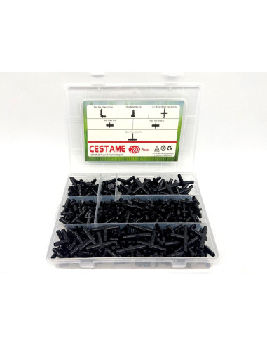 Kit de Conectores Abarbados de Riego por Goteo 280 Piezas