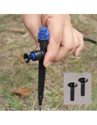 Kit de riego por goteo CHEYEEHOME 10m con goteros ajustables