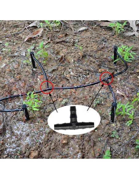 Kit de Conectores Abarbados de Riego por Goteo 280 Piezas