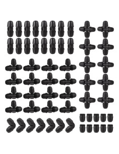 Kit de Conectores de Riego por Goteo FOGWOWO 150 Pcs 1/4"