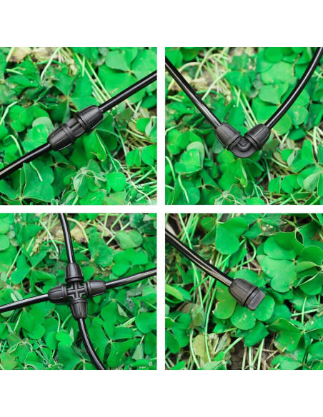 Kit de Conectores de Riego por Goteo FOGWOWO 150 Pcs 1/4"