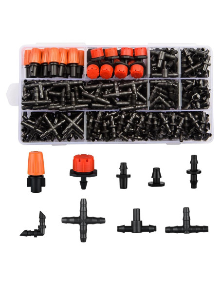 Kit de Conectores de Riego por Goteo 300 Piezas CESTAME 1/4"