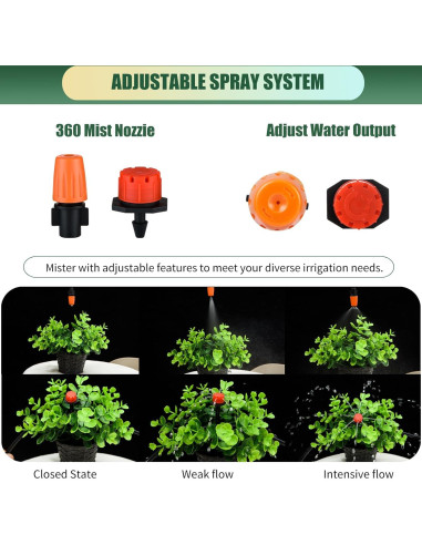 Kit de Conectores de Riego por Goteo 300 Piezas CESTAME 1/4"