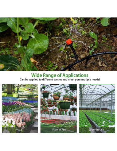 Kit de Conectores de Riego por Goteo 300 Piezas CESTAME 1/4"