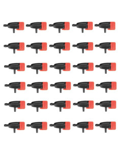 30 Emisores de Goteo Ajustables para Jardín Zhouocea