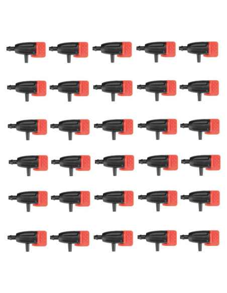 30 Emisores de Goteo Ajustables para Jardín Zhouocea