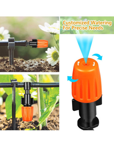 Kit de Conectores de Riego por Goteo Gardrip 250 Piezas 1/4"