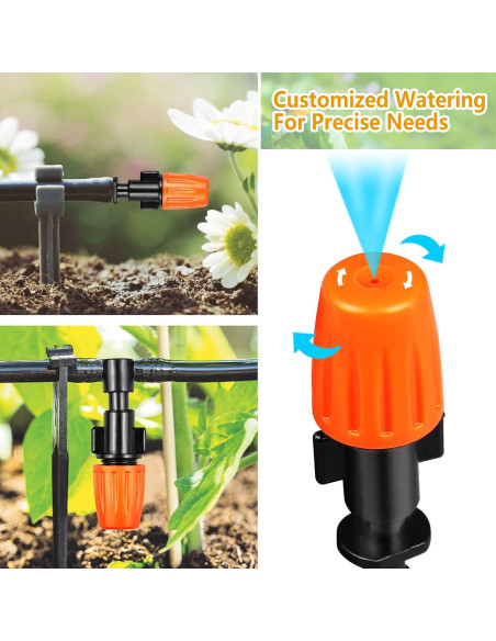 Kit de Conectores de Riego por Goteo Gardrip 250 Piezas 1/4"