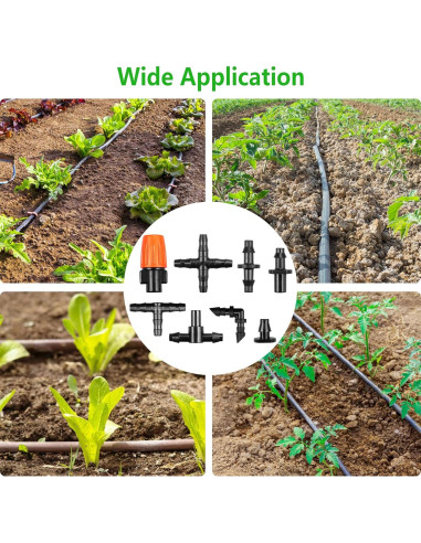 Kit de Conectores de Riego por Goteo Gardrip 250 Piezas 1/4"