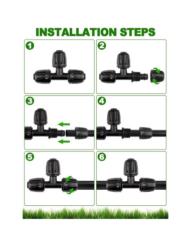 Kit de Conectores de Riego Kalolary 24 Piezas 1/2"