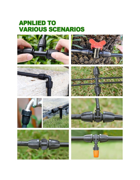 Kit de Conectores de Riego Kalolary 24 Piezas 1/2"