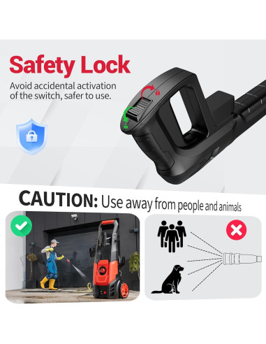 Lavadora a Presión Eléctrica STEELITE 9.5 L/min 4 Boquillas