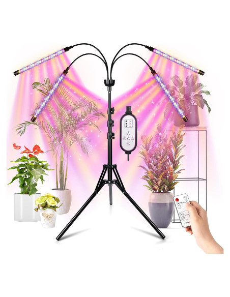Lámpara de Cultivo LED Espectro Completo Yentbokj 38-160 cm