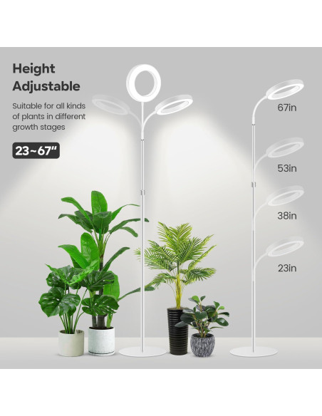 Luz de Crecimiento LED Garpsen 170 cm Espectro Completo