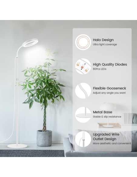 Luz de Crecimiento LED Garpsen 170 cm Espectro Completo