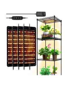 Panel de luz de cultivo Barrina 40W, espectro completo, 4 unidades