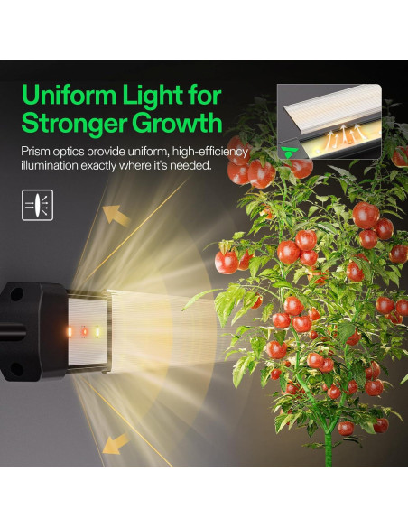 VIVOSUN Luz LED de Cultivo 50W 4 Barras Espectro Completo