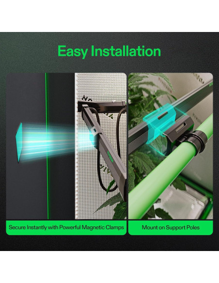 VIVOSUN Luz LED de Cultivo 50W 4 Barras Espectro Completo