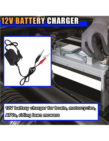 Cargador de Batería Plomo Ácido 12V 1300mA KITUREK Automático