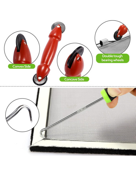 Kit de Reparación de Pantallas de Ventana FLYZZZ 121.9x299.7cm Gris