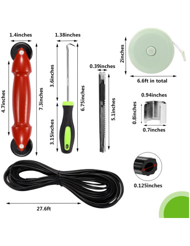 Kit de Reparación de Pantallas de Ventana FLYZZZ 121.9x299.7cm Gris