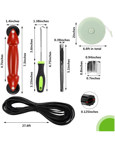 Kit de Reparación de Pantallas de Ventana FLYZZZ 121.9x299.7cm Gris