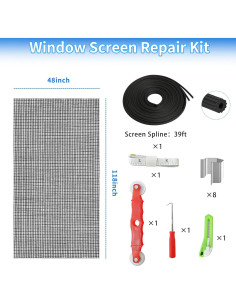 Kit de Reparación de Pantallas de Ventana VAKEEN 1.57 kg 2