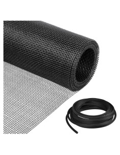 Kit de Reemplazo de Pantalla de Ventana MAGZO 91x229 cm Negro