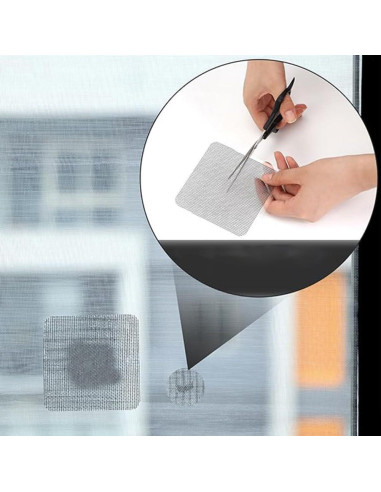 30 Parches Autoadhesivos Reparación Pantallas 10x10 cm UUYYEO