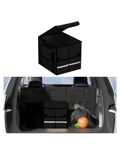 Organizador de Maletero de Coche KHGUZ Plegable 35x30x30cm Negro