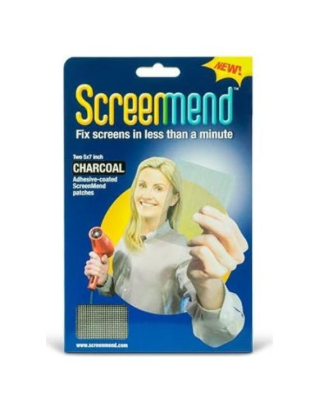 Kit de Reparación de Pantallas ScreenMend - 2 Parches 12.7x17.8cm Charcoal