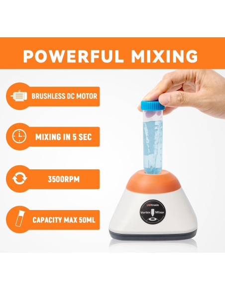 Mini Mezclador Vortex LABtruein LT-V50 3500rpm 50ml