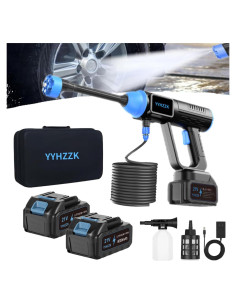 Lavadora a Presión Inalámbrica YYHZZK 980 PSI 2 Baterías 4.0Ah