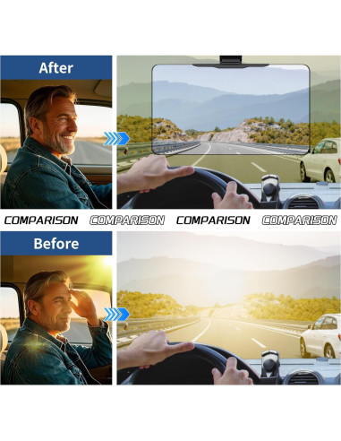 Extensor de Visera Solar GlideSpark UV400 para Coche