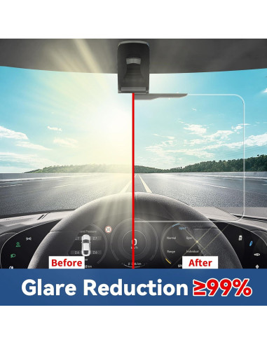 Extensor de Visera Solar GlideSpark UV400 para Coche