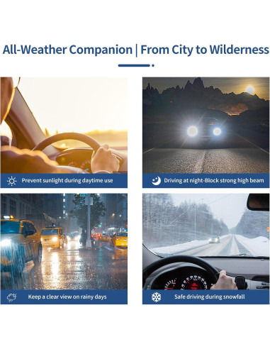 Extensor de Visera Solar GlideSpark UV400 para Coche