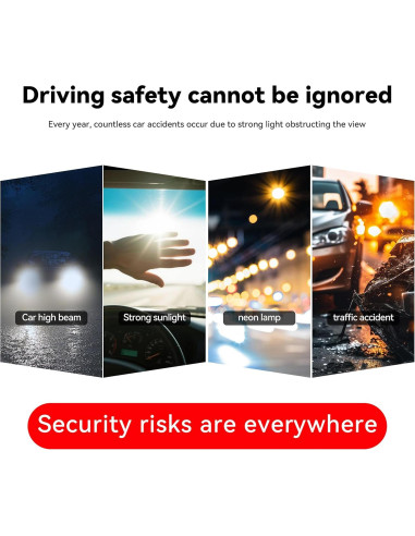 Extensor de Visera Solar GlideSpark UV400 para Coche