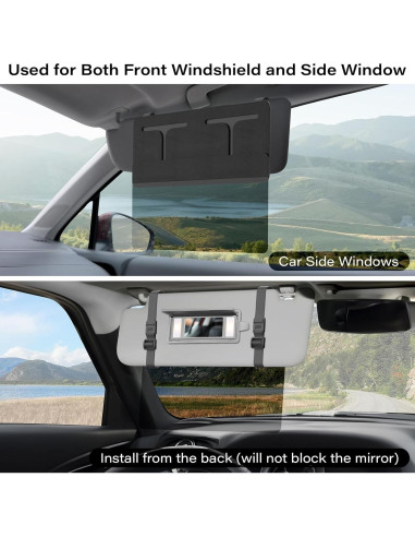 Extensor de Visera Solar ZDDGNN Polarizado UV400 Negro