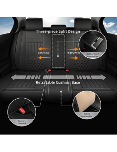 Cubiertas de Asientos de Coche FaiFani Juego Completo Impermeables 2