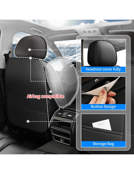 Cubiertas de Asientos de Coche FaiFani Juego Completo Impermeables