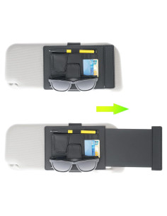 Organizador de Visera Solar TFY - Soporte para Gafas y Accesorios